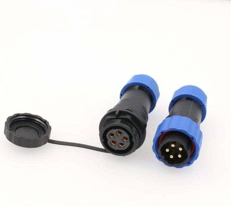 SZRMCC SD20 Waterproof Connectors 5 Pin 25A Panel Mount Circular Aviation Cable Connector Industrial Male Plug Female Socket LED Outdoor Wire Connector - Image 2